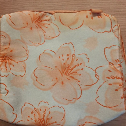 Body Shop toiletry bag new, white and orange
