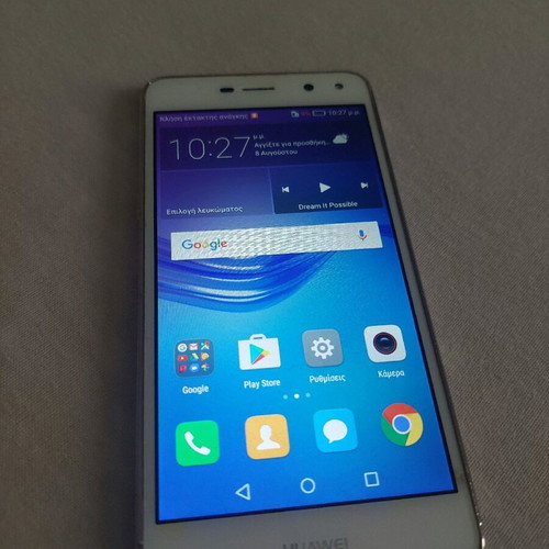 Huawei Y6 used, white, Android 6.0, 16GB, 7.9 MPixel camera