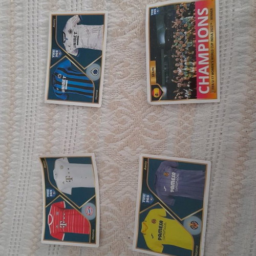 Cards used, many and plenty