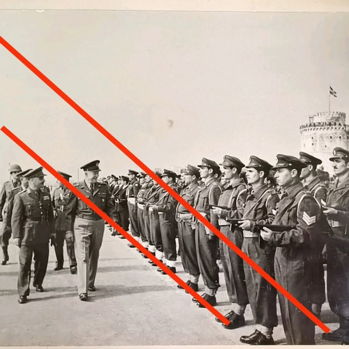 Photo of Eisenhower's 1951 visit to Thessaloniki used