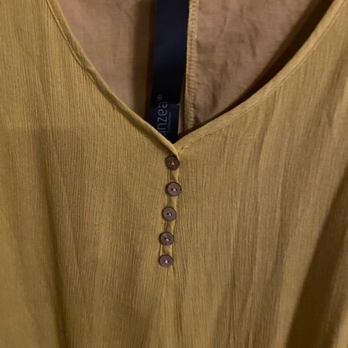 Painted dress yellow gold, new, size L