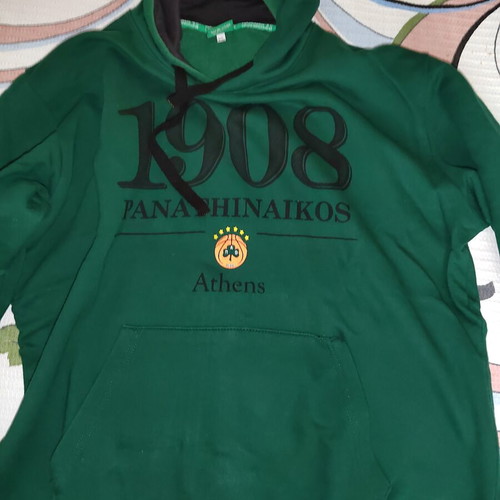 Panathinaikos 1908 Hoodie used, size XL, authentic green sweatshirt