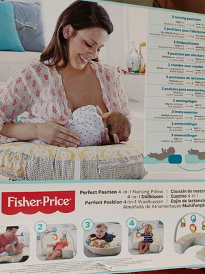 Μαξιλάρι θηλασμού Fischer Price με αποσπώμενη μπάρα παιχνιδιών σαν καινούργιο