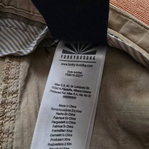 Funky Buddha men's beige chino used, size 32