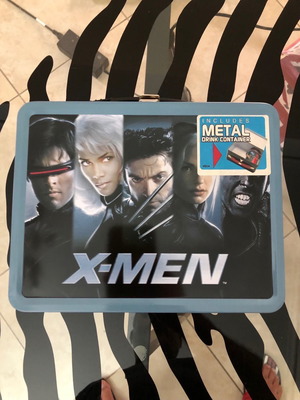 X-Men X2 Movie Tin Lunchbox καινούργιο με μεταλλικό δοχείο ποτού Marvel