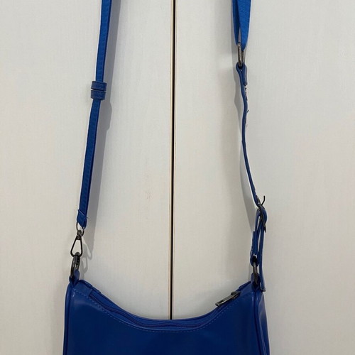 Blue crossbody bag with studs new, Le Cagole style