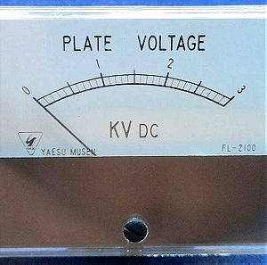 Yaesu Plate Voltage Meter – Όργανο Μέτρησης πρόσθιας όψης.