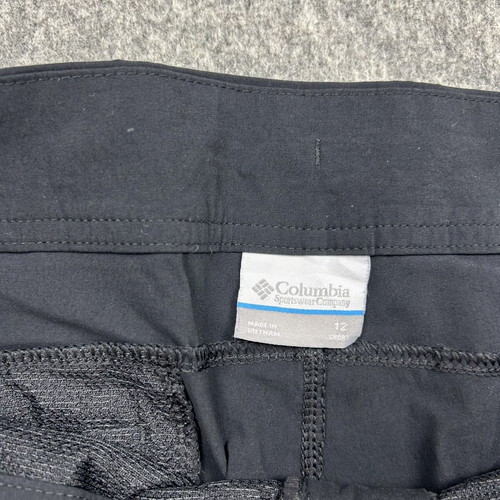 Columbia Black Flare Pants Size 12 Short Y2K Retro Bootcut Sportswear used
