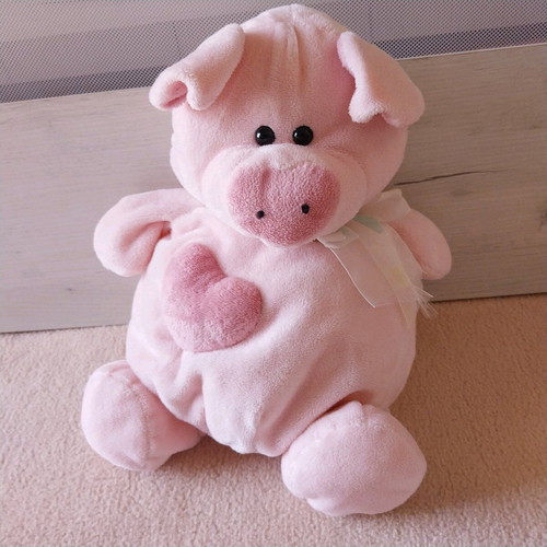 Plush piglet like new in pink color
