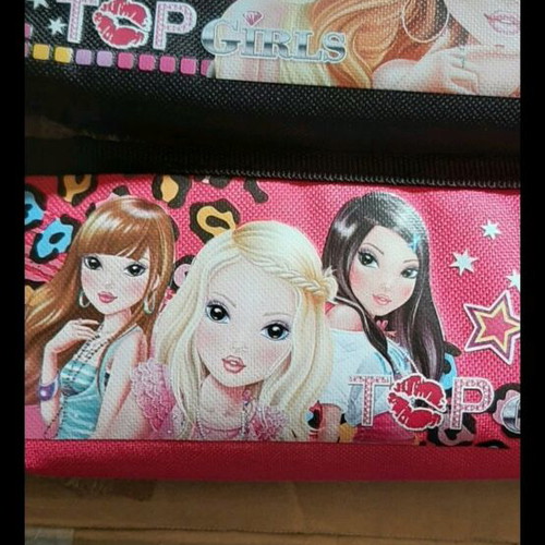Top Girls pencil cases new, pack of 5 pieces
