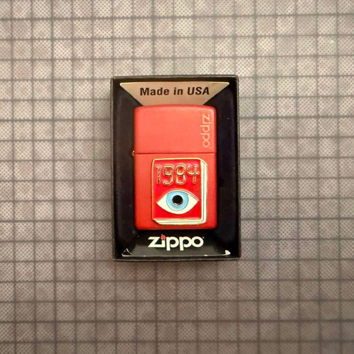 Zippo 1984 The Eye lighter hand-decorated custom