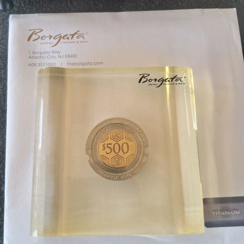 Casino chip paperweight souvenir like new