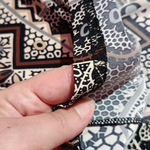 Vintage lightweight midi dress with geometric patterns