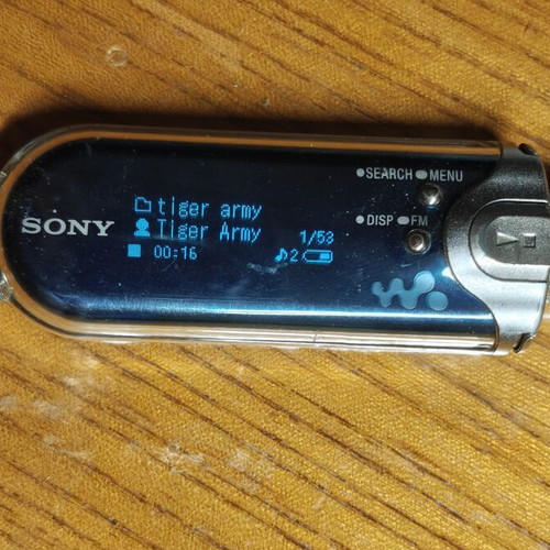 Sony NW-E503 MP3 player, perfume bottle design