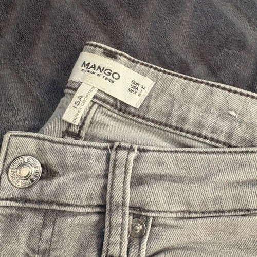 Mango grey skinny jeans like new, size 32