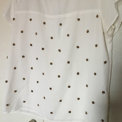 WHITE TOP WITH METALLIC DETAILS SIZE S-M