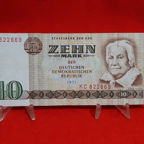 East Germany 10 Mark 1971 banknote like new