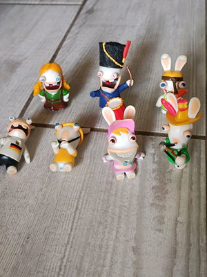 Συλλογή Rabbits Invasion 7 φιγούρες μεταχειρισμένες