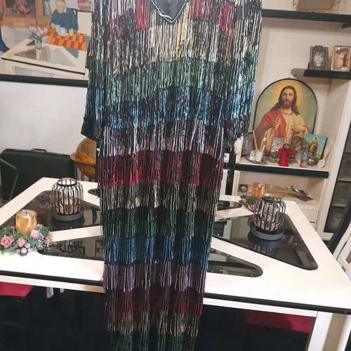 Long embroidered track dresses like new by Petros from 1980s-90s