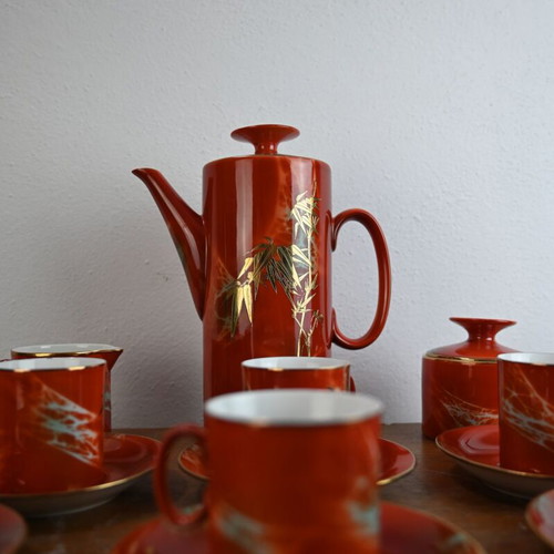 Tea and coffee set used, rare color