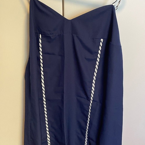 Satin nightgowns set of 3, size M, white and blue details