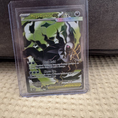 Mega Darkrai ex Pokemon TCG card new, Pitch Black PBL 101