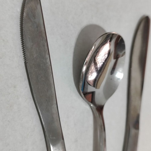 Vintage Cyprus Airways Cutlery Set used with signs of wear