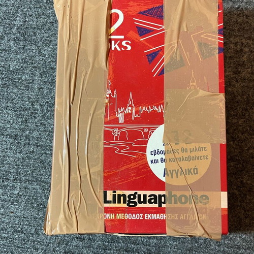 Linguaphone English used, set of 12 books with CDs