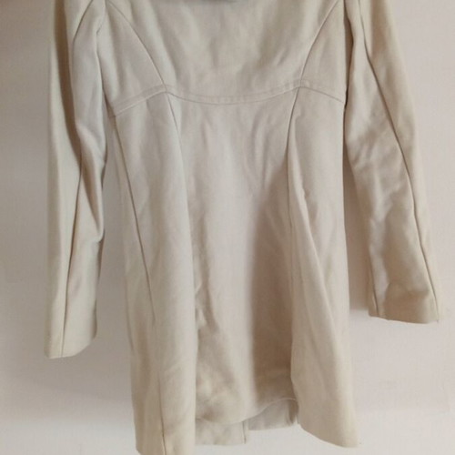 Montgomery beige used, size XS, with modified buttons