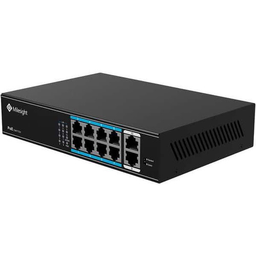 Milesight MS-S0208-EL network switch with 8xPoE ports and 2 uplink ports new