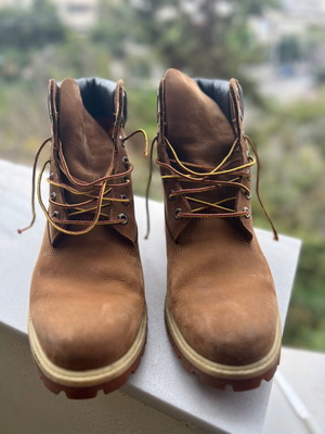 Μπότες Timberland Premium 6 inch αδιάβροχες καφέ νούμερο 44 σαν καινούργιες