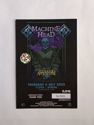 Machine Head concert ticket 3/7/2025 like new