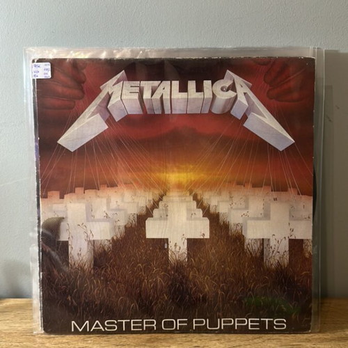 Metallica Master of Puppets vinyl record used, metal genre