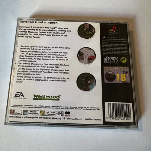 Red Alert Command and Conquer PS1 used