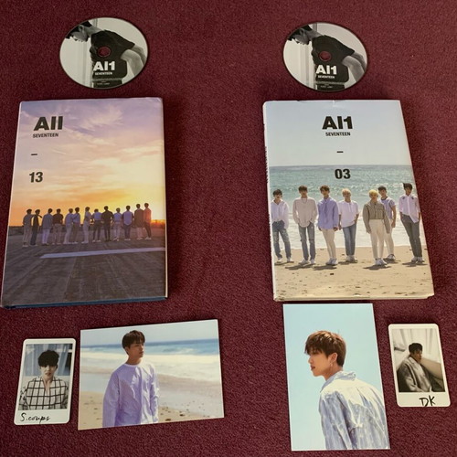 Seventeen Al albums used, set of 2 with cards