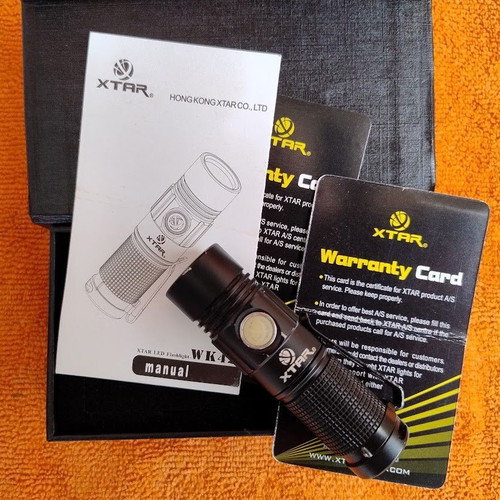 Xtarlight Metal LED Pocket Flashlight like new with clip