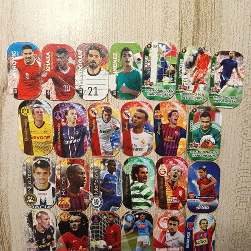 Football Tazos used, sold as a pack