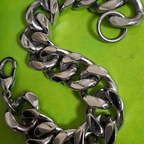 Steel very thick hand chain 23 cm new hypoallergenic