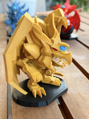Yu-Gi-Oh The Winged Dragon of Ra figure, 3D printed