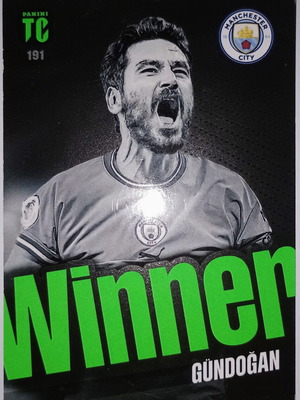 Ilkay Gundogan Manchester City Panini Top Class 2023 trading card used