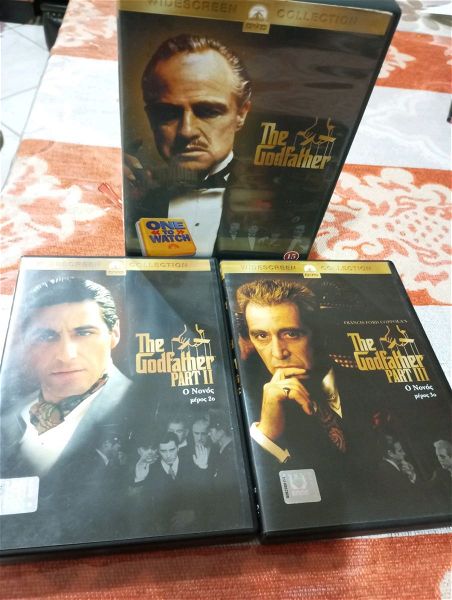  tenies DVD trilogia  The Godfather .