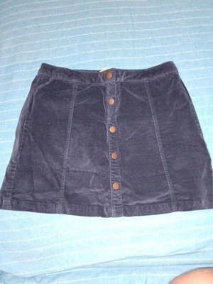 Zara Girls velvet skirt like new, size 152 cm, blue