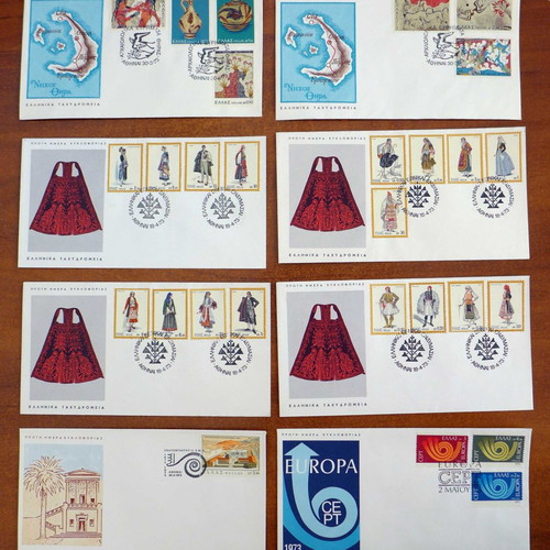1973 First Day Covers complete year new