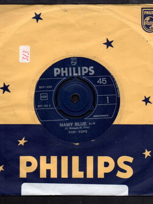 Mamy Blue 45 RPM vinyl used, Pop - Tops
