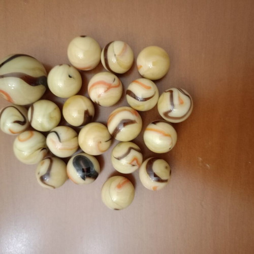 Retro glass marbles set of 21, like new