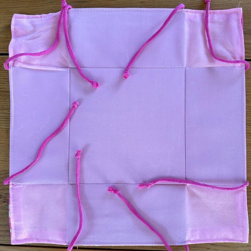 Fabric basket new with waterproof interior 18.5x18.5x9 cm