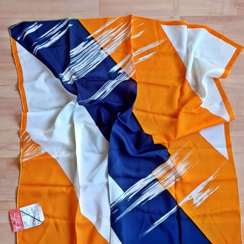 Russian vintage scarf new, colorful, 80x80 cm