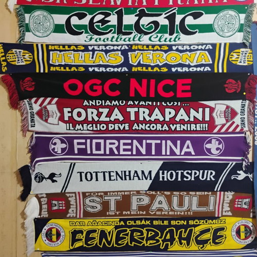 Football scarves collection, authentic, new