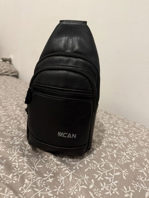 MCAN ανδρικό τσαντάκι χιαστί, μαύρο