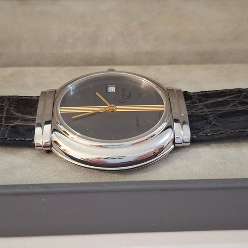 Christian Dior women's watch used, silver and black